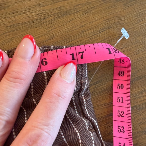 BRAND NEW- Free People Brown Striped Women's Pants - Picture 9 of 12